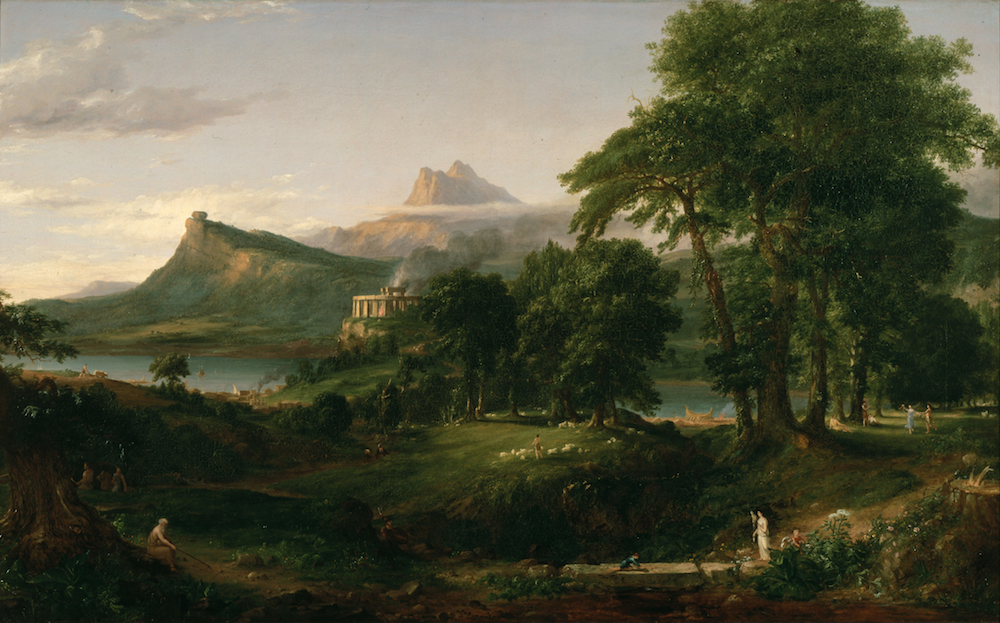 Thomas Cole, The Course of Empire, The Arcadia or Pastoral State, 1834