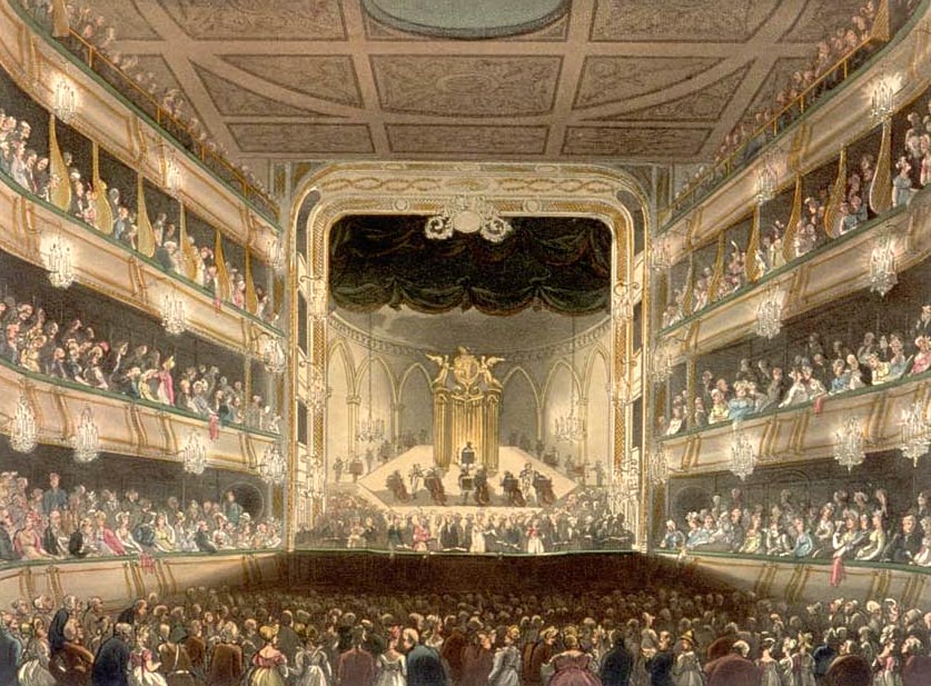 Covert Garden Theatre where Ariodante was first performed and Giovanni Carestini